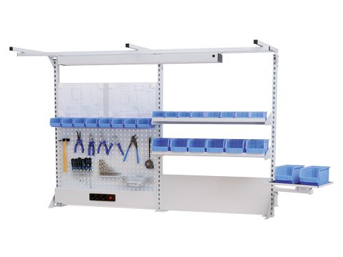 Produktbild Bedrunka+Hirth Multiwand Aufbau aus Stahlblech mit 1 Schwenkarm 2000 x 750 x 1250 mm