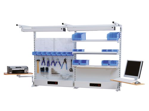 Produktbild Bedrunka+Hirth Multiwand Aufbau mit Obergestell und 2 Energiekanäle 2000 x 750 x 1250 mm