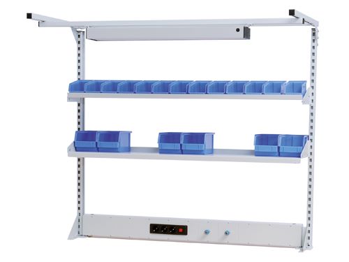 Produktbild Bedrunka+Hirth Multiwand Aufbau workline 2 Tragsäulen 2 Druckanschlüsse 1500 x 750 x 1250 mm