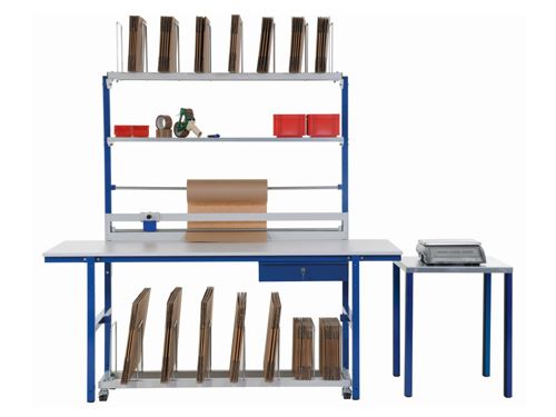 Produktbild Bedrunka+Hirth Pack und Arbeitstisch
 mit Arbeitsplatte 1600 x 800 x 850 mm