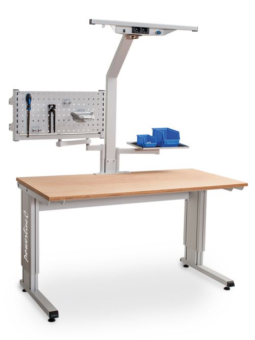 Produktbild Bedrunka+Hirth Powerline C Grundgestellkombination mit Halogenleuchte 1250 x 750 mm