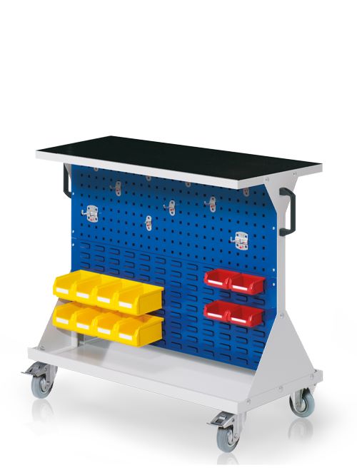 Produktbild Bedrunka+Hirth Rollwagen Raster Mobil Größe 2 mit den Maßen 1000 x 500 x 890 mm