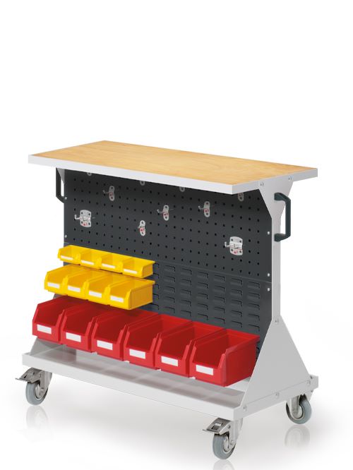 Produktbild Bedrunka+Hirth Rollwagen Raster Mobil in der Größe 2 1000 x 500 x 890 mm