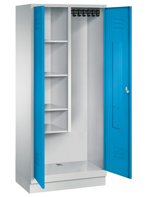 Produktbild Bedrunka+Hirth Raumpflege Geräteschrank mit Sockel und Abteil 810 x 500 x 1800 mm