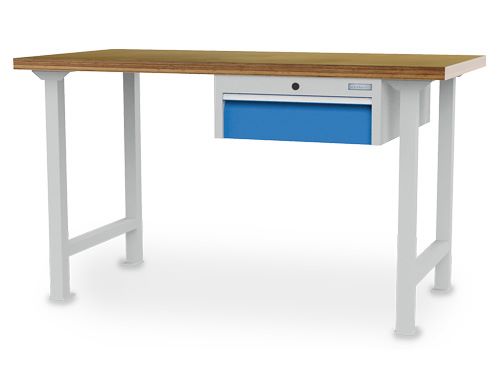 Produktbild Bedrunka+Hirth Reihenwerkbank mit Hängeschubladenblock 1 Schublade 1500 x 750 x 859 mm