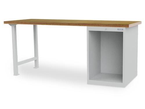 Produktbild Bedrunka+Hirth Reihenwerkbank mit offenem Block und Arbeitsplatte 2000 x 750 x 859 mm