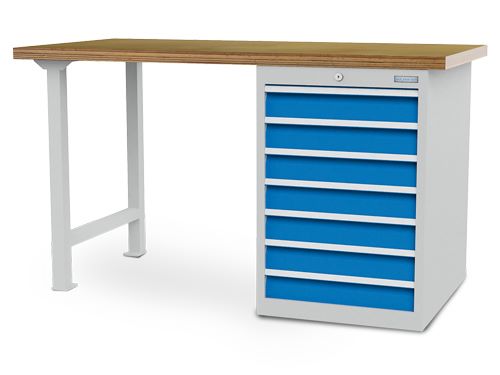 Produktbild Bedrunka+Hirth Reihenwerkbank Zylinderschloss mit 2 Schlüsseln 1500 x 750 x 859 mm bild 1