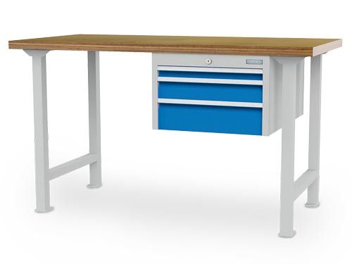 Produktbild Bedrunka+Hirth Reihenwerkbank R 18-24 3 kleine Schubladen Maße 2000 x 750 x 859 mm
