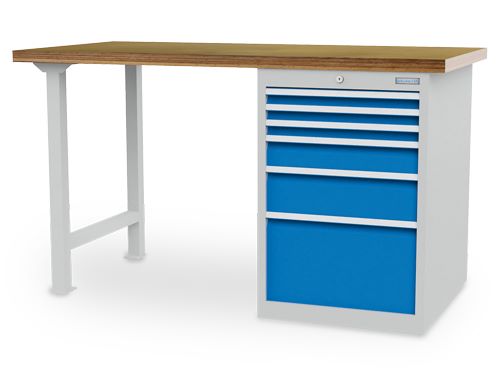 Produktbild Bedrunka+Hirth Reihenwerkbank mit R 18-24 und 9 Schubladen 2000 x 750 x 859 mm