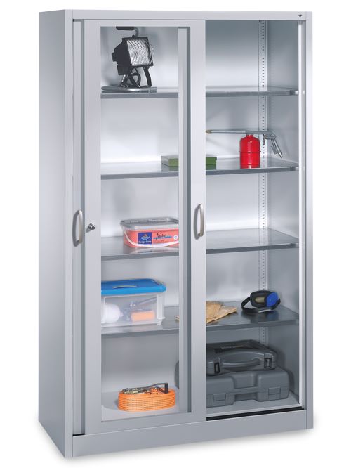 Produktbild Bedrunka+Hirth Schiebetürenschrank mit Zylinderschloss 1600 x 500 x 1950 mm