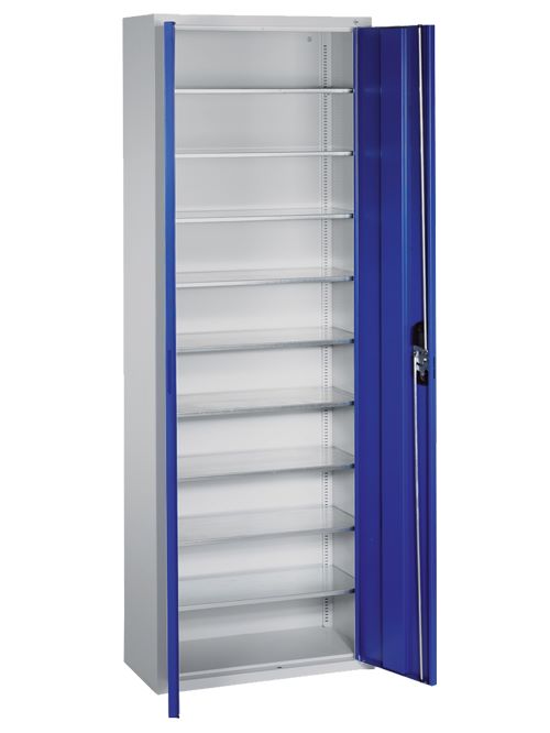 Produktbild Bedrunka+Hirth Schrank mit Sichtlagerkästen 15 Böden 700 x 300 x 1980 mm