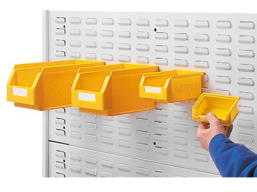 Produktbild Bedrunka+Hirth Schrank mit Sichtlagerkästen 15 Böden 700 x 300 x 1980 mm bild 2