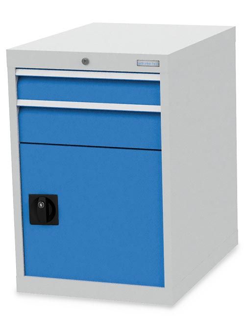 Produktbild Bedrunka+Hirth Kleiner Schubladenschrank 1 Tür 2 Schubladen 555 x 736 x 819 mm bild 1