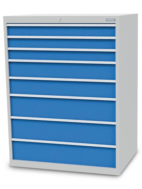 Produktbild Bedrunka+Hirth Schubladenschrank 8 Schubladen mit Griffleisten 1005 x 736 x 1319 mm