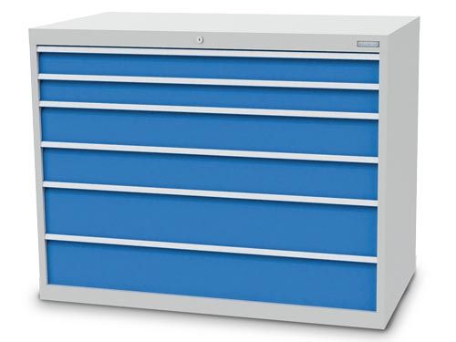 Produktbild Bedrunka+Hirth Schubladenschrank 6 fach mit Raster 48-24 1305 x 736 x 1019 mm