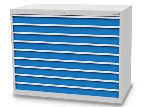 Produktbild Bedrunka+Hirth Schubladenschrank 9 fach R 48-24 mit Zylinderschloss 1305 x 736 x 1019 mm