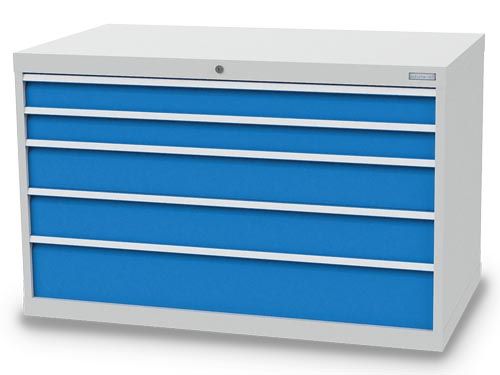 Produktbild Bedrunka+Hirth Schubladenschrank 5 Schubladen mit Griffleiste 1305 x 736 x 819 mm