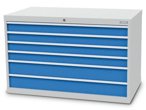 Produktbild Bedrunka+Hirth Schubladenschrank 6 Schubladen mit Griffleisten 1305 x 736 x 819 mm
