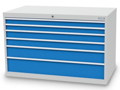 Produktbild Bedrunka+Hirth Schubladenschrank 6 Schubladen mit Auszugssperre 1305 x 736 x 819 mm