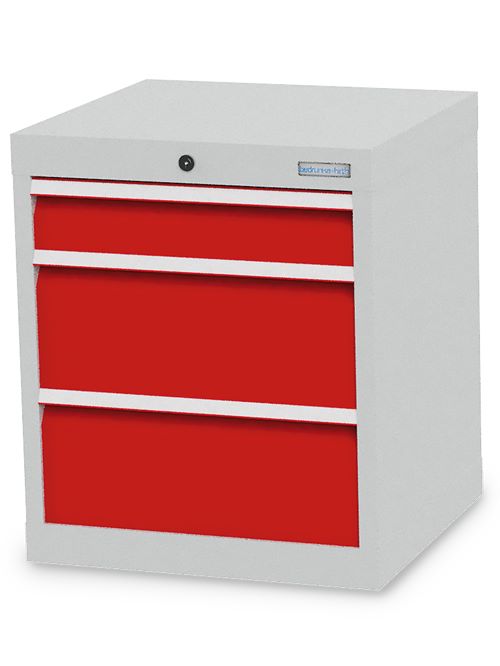 Produktbild Bedrunka+Hirth Schubladenschrank 3 mal Schubladenführung 530 x 500 x 619 mm bild 1