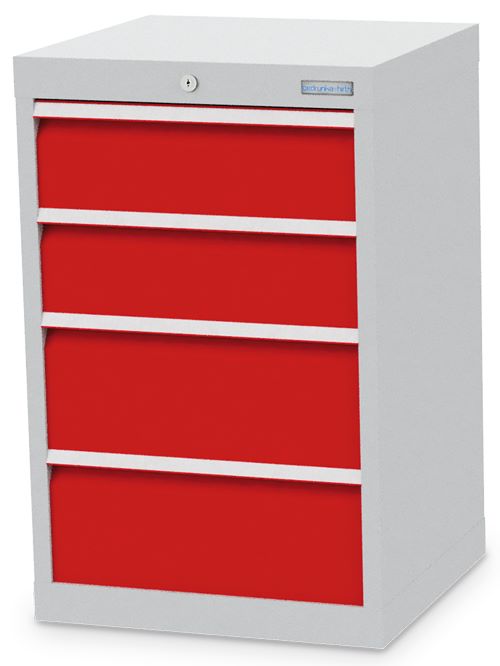 Produktbild Bedrunka+Hirth Schubladenschrank schmal R 18-16 mit 4 Schubladen 530 x 500 x 819 mm bild 1