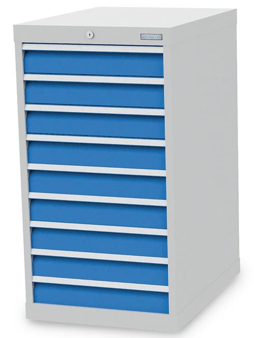 Produktbild Bedrunka+Hirth Schubladenschrank 9 Schubladen Vollauszug 555 x 736 x 1019 mm