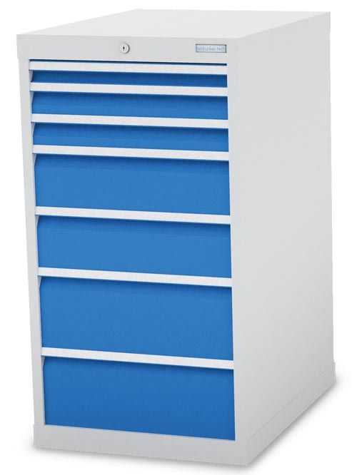 Produktbild Bedrunka+Hirth Schubladenschrank schmal R 18-24 7 Schubladen 555 x 736 x 1019 mm