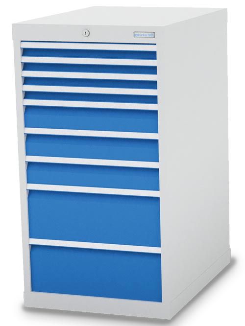 Produktbild Bedrunka+Hirth Schubladenschrank 9 x Schubladenführung 555 x 736 x 1019 mm