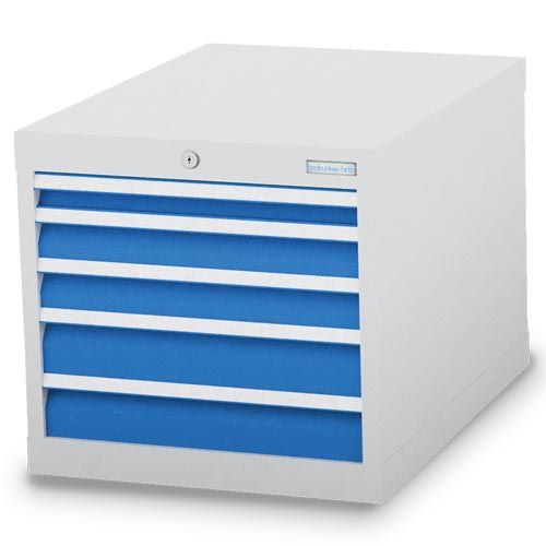 Produktbild Bedrunka+Hirth Schubladenschrank mit Zentralverriegelung 5 fach 555 x 736 x 519 mm bild 1