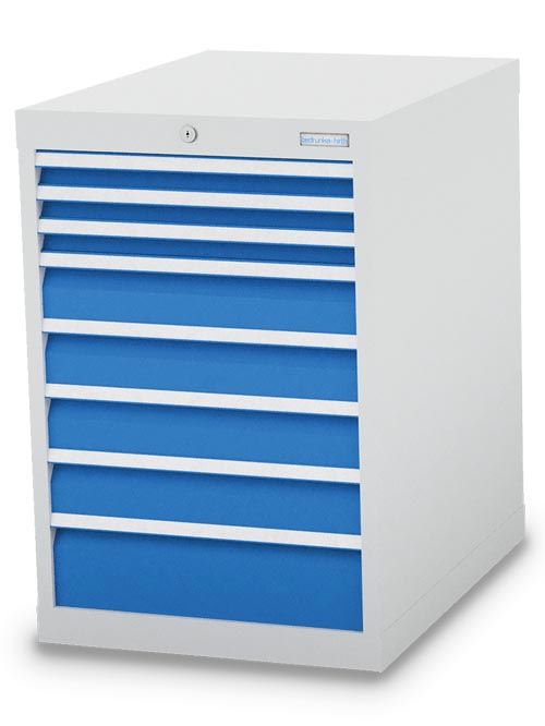 Produktbild Bedrunka+Hirth Schubladenschrank 8 fach Maße 555 x 736 x 819 mm
