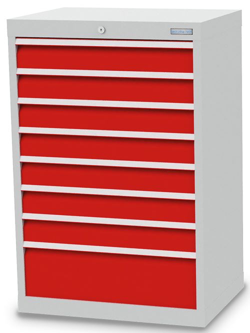 Produktbild Bedrunka+Hirth Schubladenschrank 8 fach mit Vollauszug 680 x 500 x 1019 mm