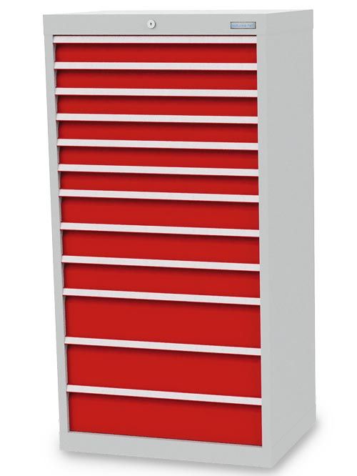 Produktbild Bedrunka+Hirth Schubladenschrank schmal mit 12 Schubladen 680 x 500 x 1319 mm bild 1