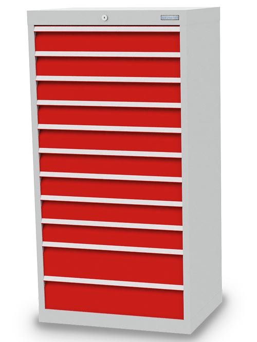 Produktbild Bedrunka+Hirth Schubladenschrank hoch mit 11 Schubladen 680 x 500 x 1319 mm