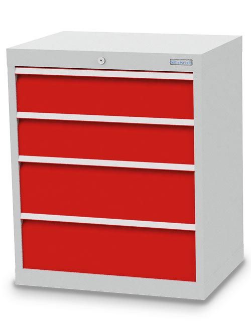 Produktbild Bedrunka+Hirth Kleiner Schubladenschrank 4 Schubladen 680 x 500 x 819 mm