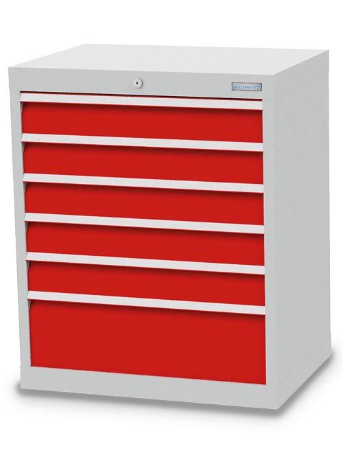 Produktbild Bedrunka+Hirth Schubladenschrank bis 1200 kg mit Schubladen 680 x 500 x 819 mm