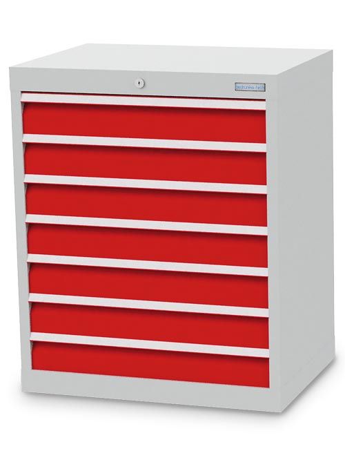 Produktbild Bedrunka+Hirth Schubladenschrank 7 fach mit Auszugssperre 680 x 500 x 819 mm bild 1