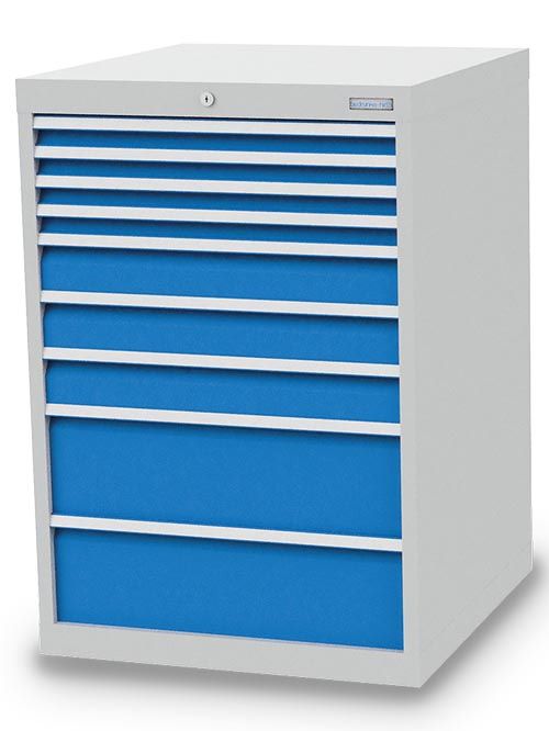 Produktbild Bedrunka+Hirth Schubladenschrank mit 9 verschiedenen Schubladen 705 x 736 x 1019 mm