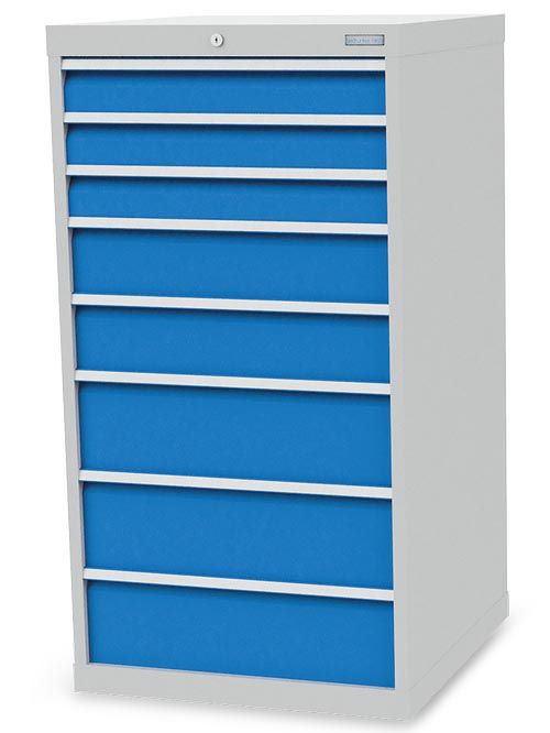 Produktbild Bedrunka+Hirth Schubladenschrank 8 Schubladen mit Verriegelung 705 x 736 x 1319 mm