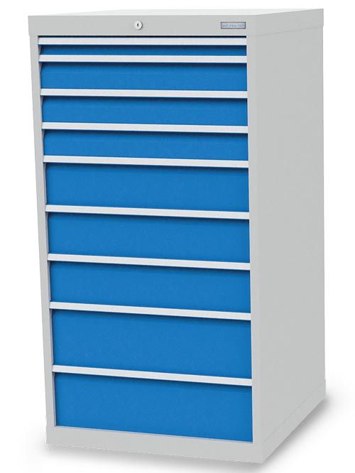 Produktbild Bedrunka+Hirth Schubladenschrank 9 Schubladen mit Zentralverriegelung 705 x 736 x 1319 mm