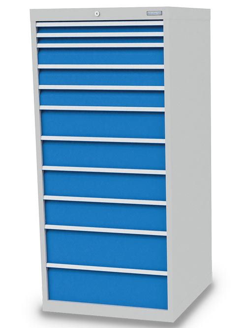 Produktbild Bedrunka+Hirth Schubladenschrank 11 fach Zentralverriegelung 705 x 736 x 1519 mm