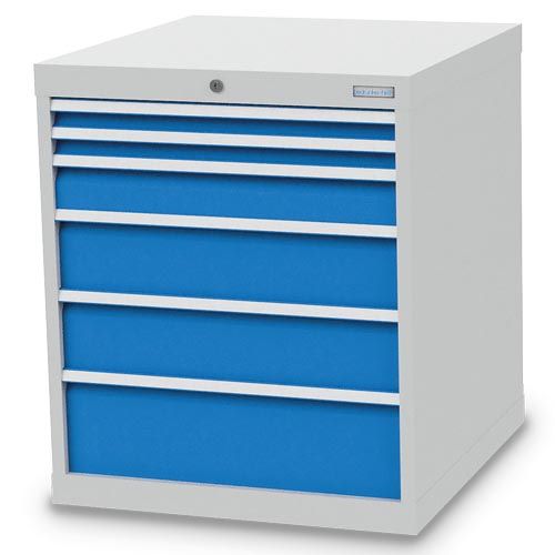 Produktbild Bedrunka+Hirth Schubladenschrank niedrig mit 6 Schubladen 705 x 736 x 819 mm bild 1