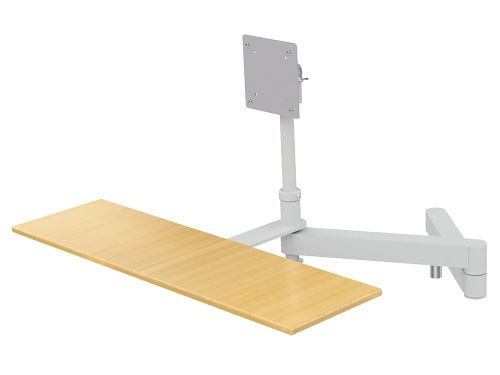Produktbild Bedrunka+Hirth Schwenkarm mit Monitorhalterung und Tastaturauflage 700 x 355 mm