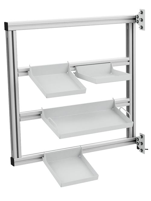 Produktbild Bedrunka+Hirth Schwenkrahmen bestückt bis 35 kg 700 x 700 x 40 mm