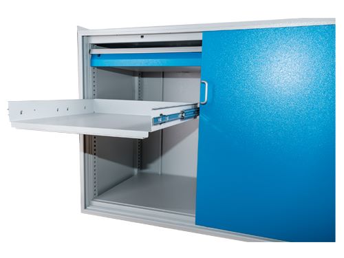 Produktbild Bedrunka+Hirth Stahlfachboden ausziehbar R 24-24 Tragkraft 100 kg