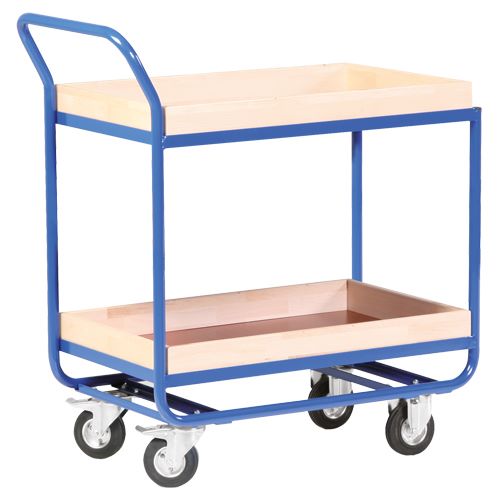 Produktbild Bedrunka+Hirth Stahlrohrtischwagen 2 Ladeflächen Gesamtktaft 300 kg 500 x 961 x 1000 mm