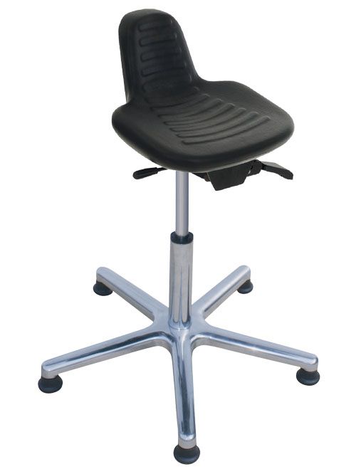 Produktbild Bedrunka+Hirth Stehhilfe Aluminium-Fußkreuz ohne Fußring Höhe 550-800 mm mit Bodengleiter