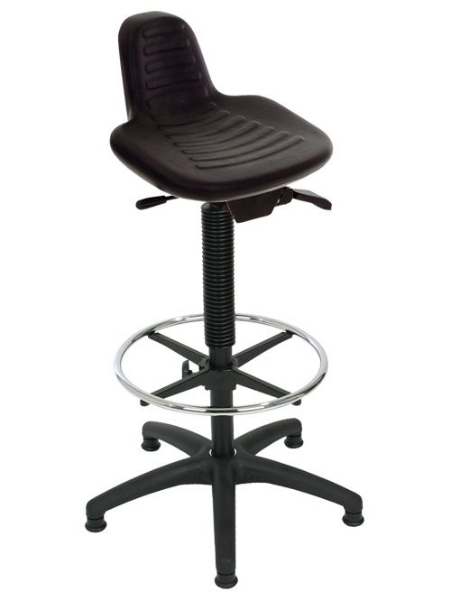 Produktbild Bedrunka+Hirth Stehhilfe Kunststoff-Fußkreuz mit Fußring Höhe 580-840 mm mit Bodengleiter