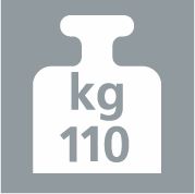 Produktbild Bedrunka+Hirth Stehhilfe mit klappbarer Fußstütze 700 mm hoch schwarz bild 3