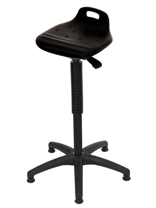 Produktbild Bedrunka+Hirth Stehhilfe ohne Fußring Höhe 570-820 mm PU-Sitz in Schwarz