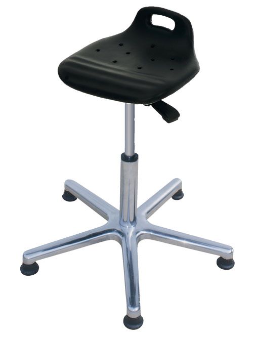 Produktbild Bedrunka+Hirth Stehhilfe ohne Fußring Höhe 530-780 mm PU-Sitz in Schwarz